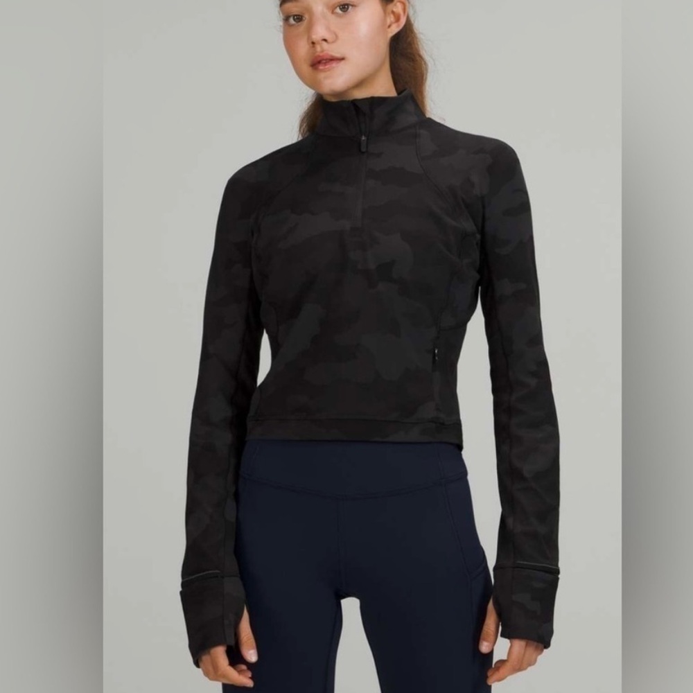 Lululemon Its Rulu Run Cropped Half-Zip